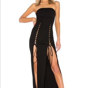 Revolve gown with laces